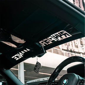R44 Performance Sunstrip In Matte Black-R44 Performance