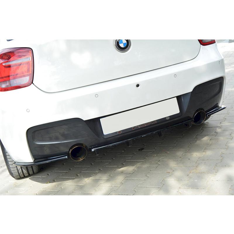 Rear Side Splitters BMW 1 F20/F21 M-Power (Preface) In Gloss Black-R44 Performance