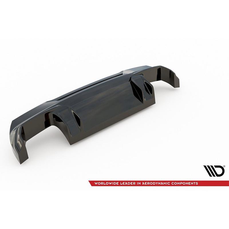 MAXTON REAR DIFFUSER V2 BMW M135i 1 SERIES M SPORT F40 in Gloss Black