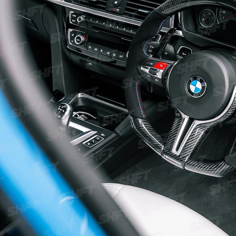 SHFT BMW F Series Automatic Paddle Shifters In Gloss/Matte Carbon Fibre-R44 Performance