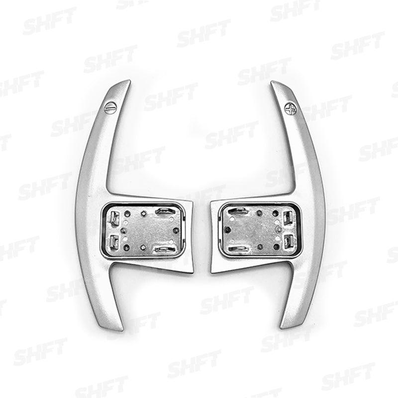 SHFT BMW G Series Automatic Paddle Shifters In Silver/Black Alloy-R44 Performance
