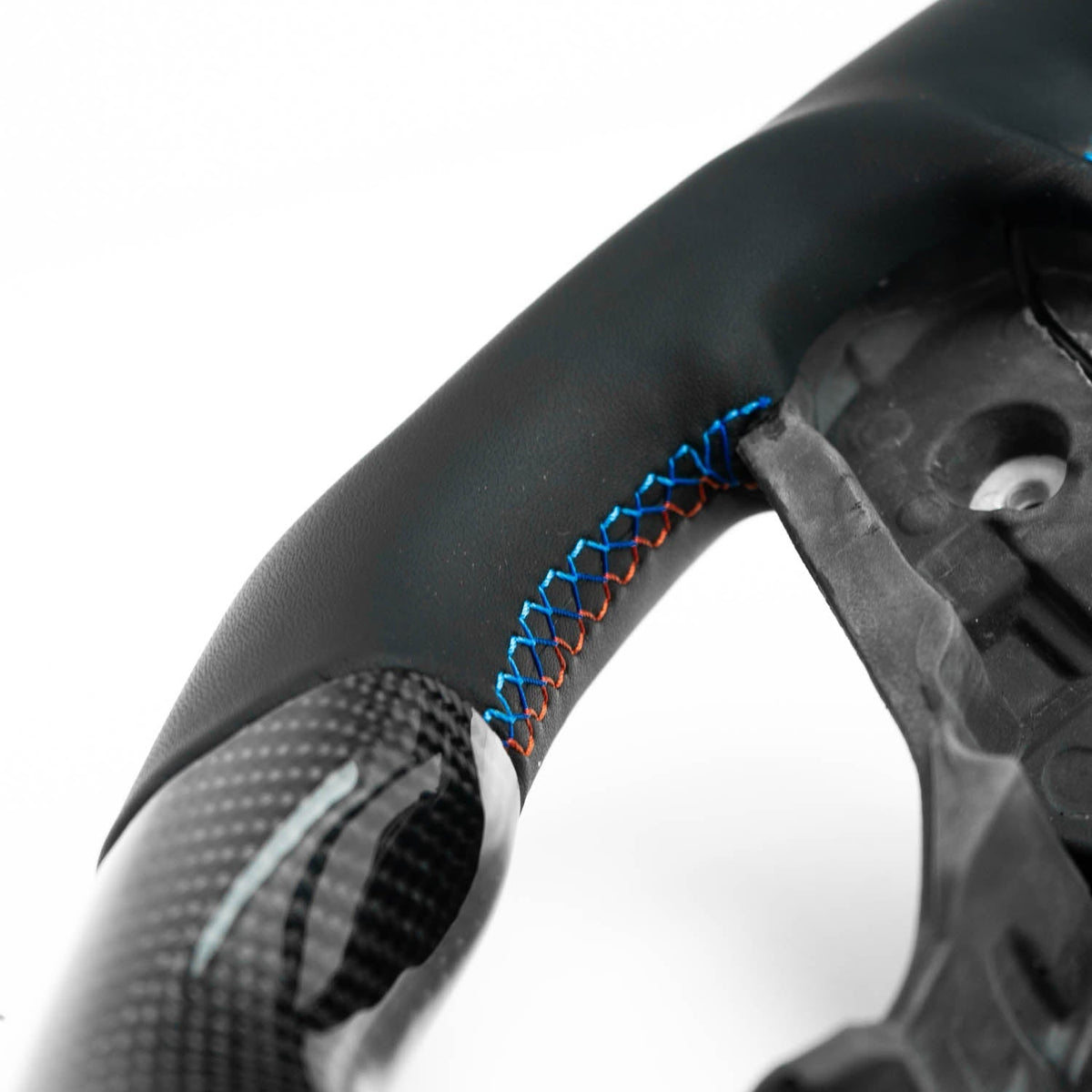 R44 Display SHFT Flat Bottom LED Carbon Steering Wheel For BMW G8X M3, M4 & M2