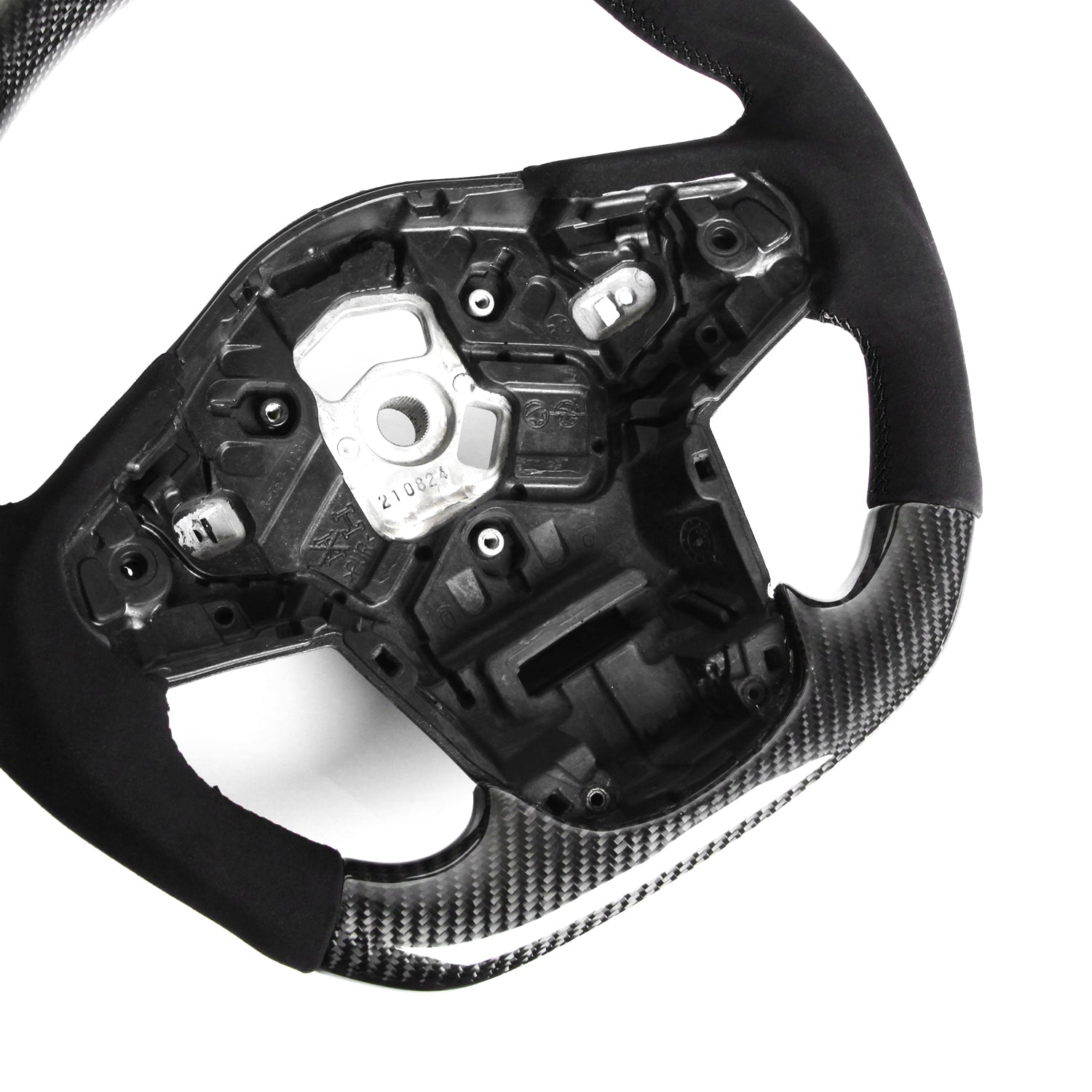 SHFT Toyota Supra Steering Wheel in Gloss Carbon Fibre & Alcantara (A90)-R44 Performance