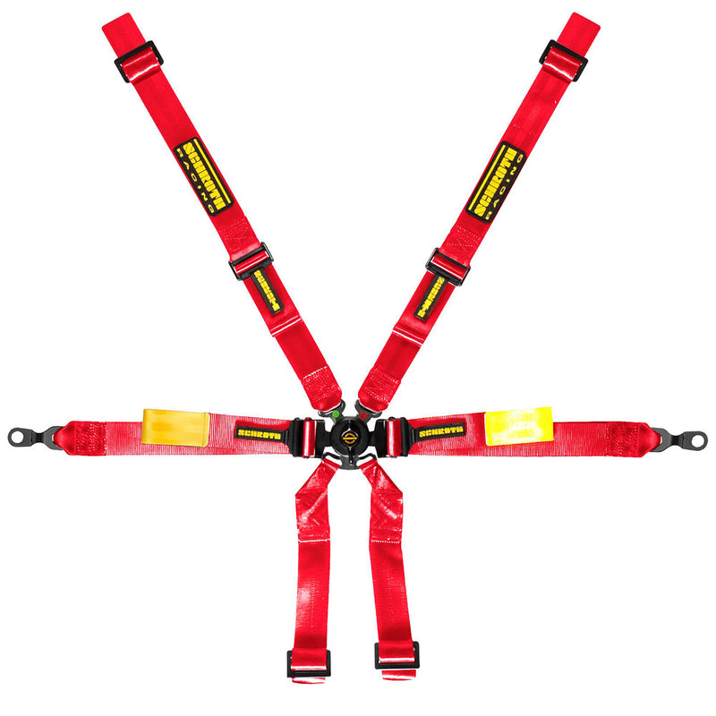 Schroth Enduro 6 Point Harness - Red Porsche