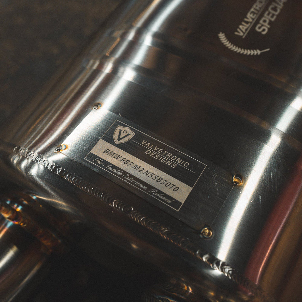 Valvetronic Designs BMW F87 M2 N55 Valved Sport Exhaust System