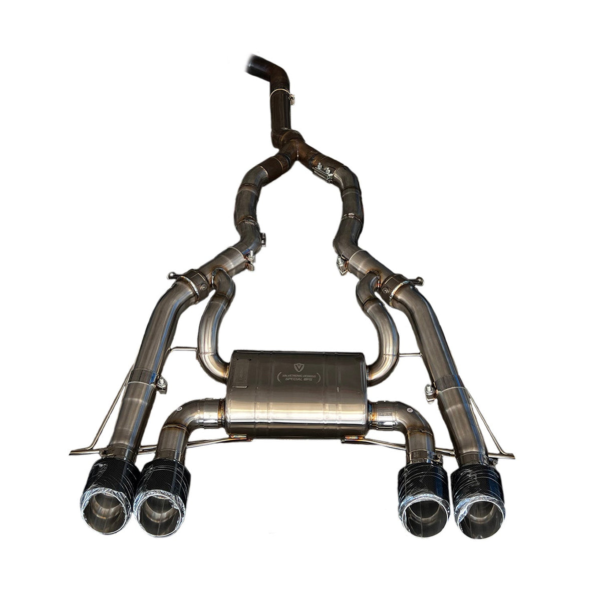 BMW M2 (G87) - Valved Exhaust, MidSilencer Spare, 200 Cell OPF + Wicrom Tips (OE Actuators)