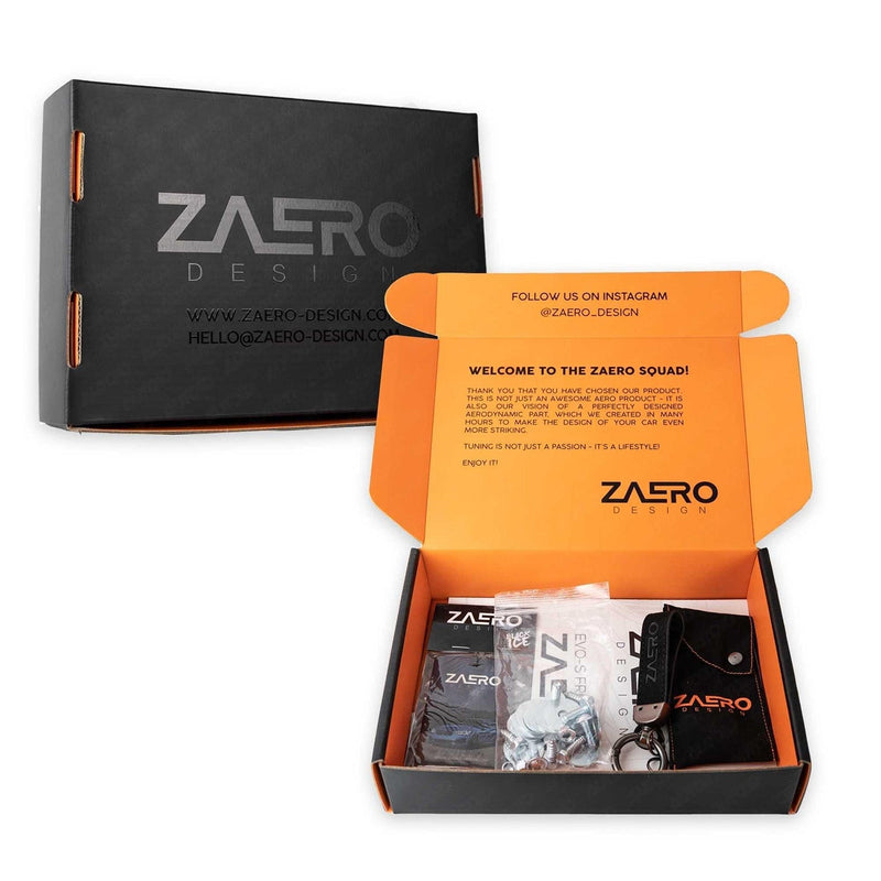 ZAERO Design BMW 1 Series LCI Gloss Black Front Splitter Fitting Kit