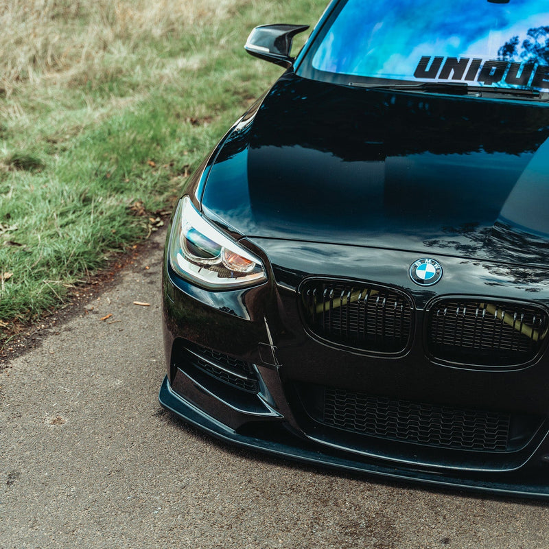 ZAERO Design BMW 1 Series Pre-LCI Gloss Black Front Splitter Fitted
