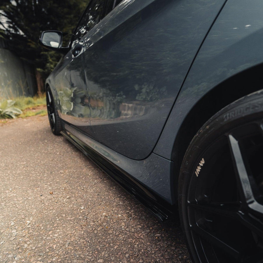 ZAERO Design BMW 2019+ F40 1 Series Gloss Black Side Skirts Fitted