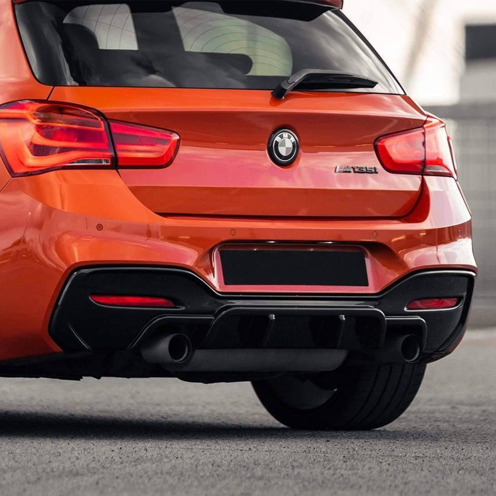 Rieger Rear Bumper Diffuser Gloss Black - M135i/M140i (F20/F21 Rieger Rear Bumper Diffuser Gloss Black - M135i/M140i (F20/F21