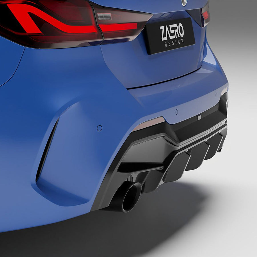 ZAERO Design BMW F40 1 Series Gloss Black Rear Diffuser