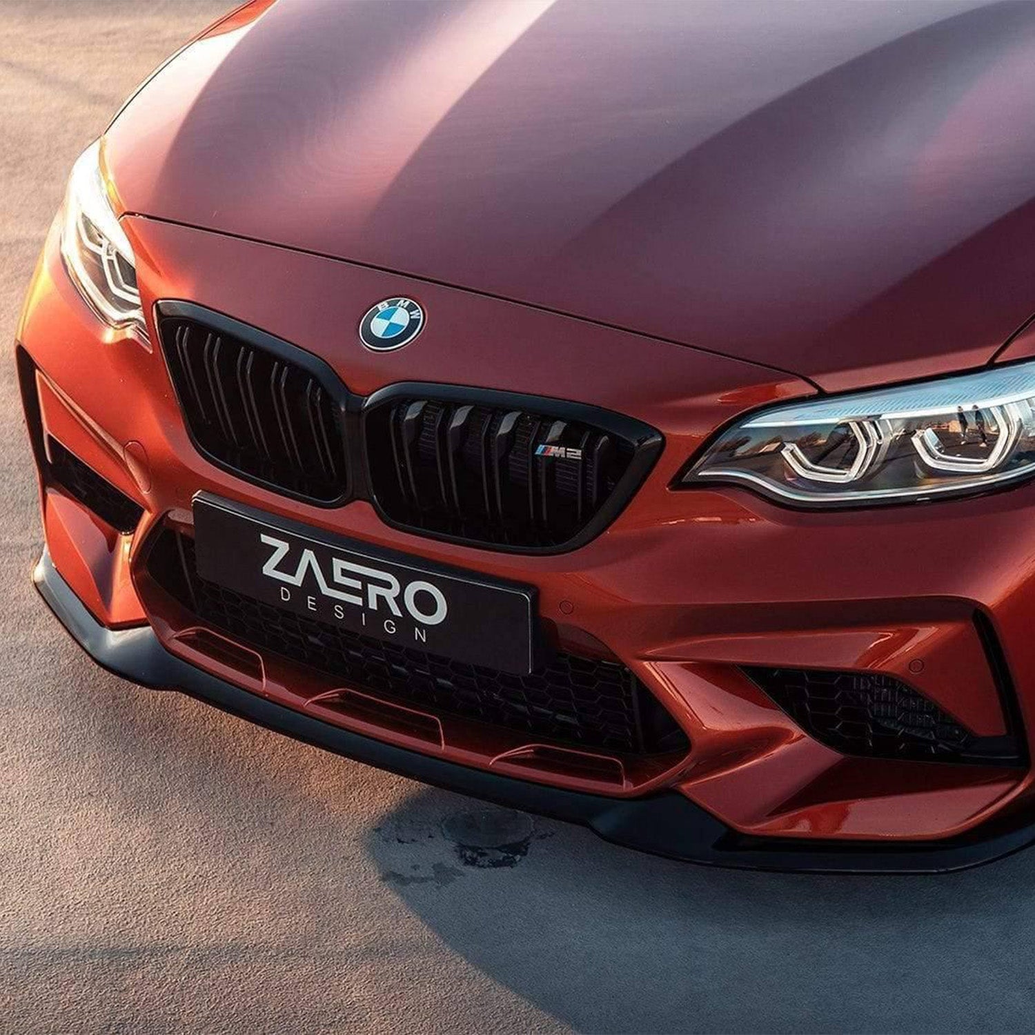 ZAERO Design BMW F87 M2 Competition Gloss Black Front Lip Splitter