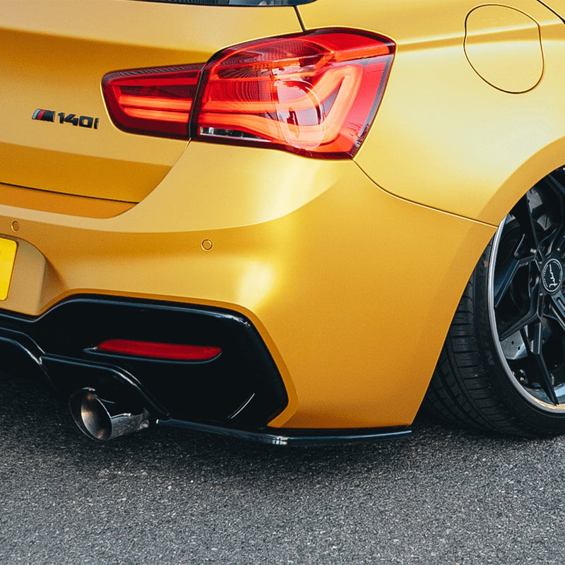 ZAERO Design BMW M135i M140i LCI Gloss Black Rear Splitters